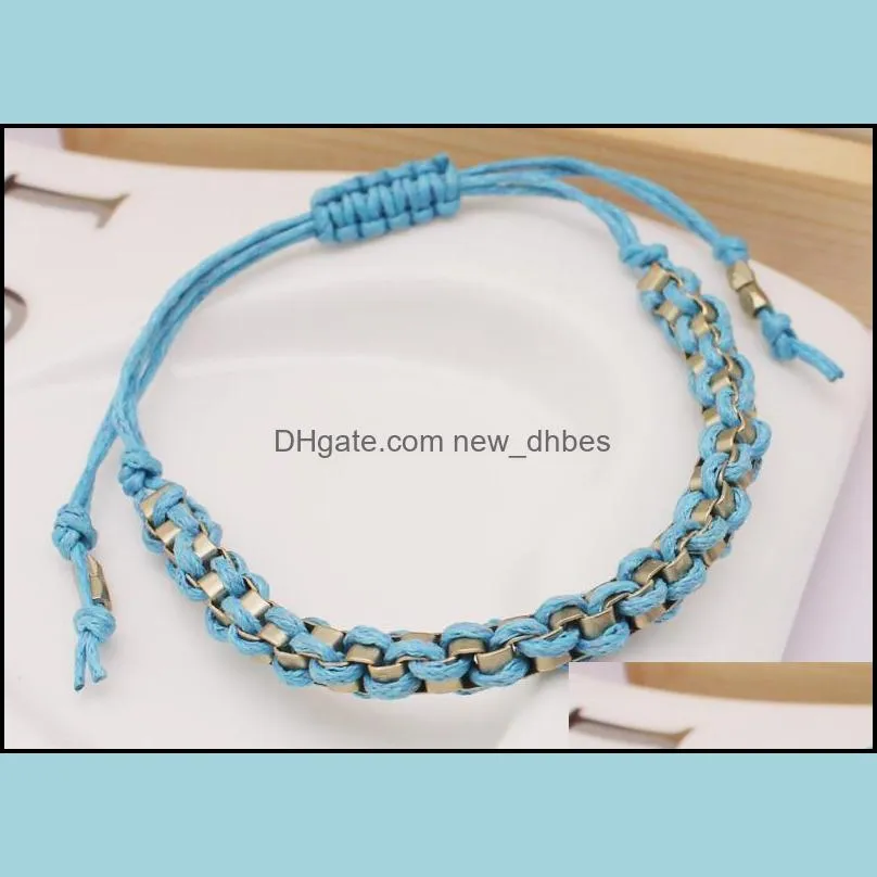 simple fashion handmade blue woven bracelets for women minimalist charm bracelets jewelry gift for daily holiday 2018