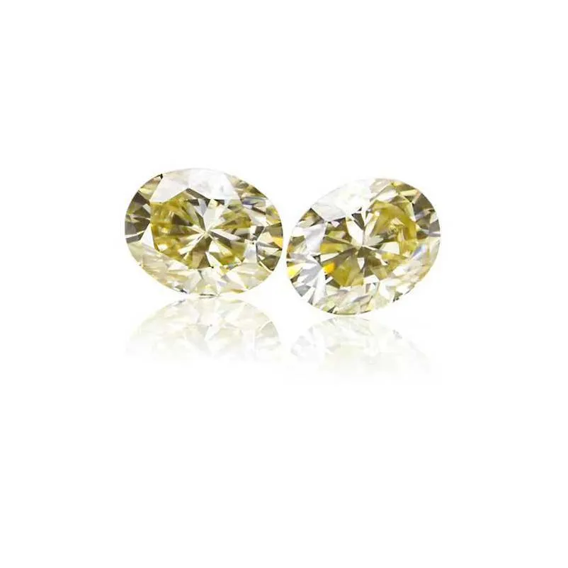 other original yellow color vvs1 oval cut moissanite loose stones pass diamond synthesis gemstones for diy jewelryother otherother