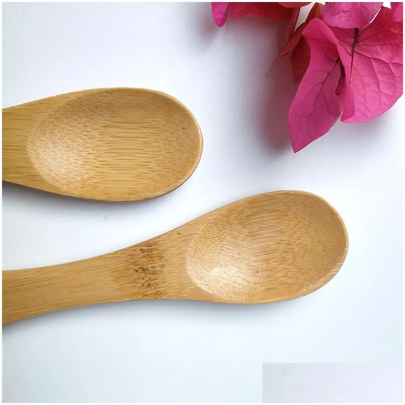creative 2 in 1 wooden spoon fork bamboo household spoon fork cartoon wooden tableware mixing spoon