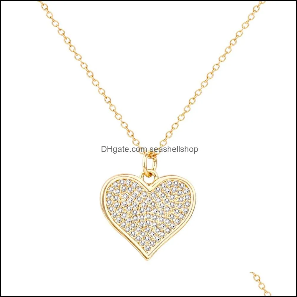 hollow love heart mom necklace stainless steel chain gold necklace mother jewelry gift