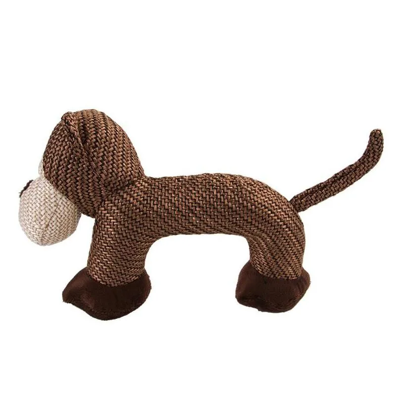 dog chew toys for small large dogs bite resistant linen dog squeaky toys interactive squeak puppy dog toy pets supplies