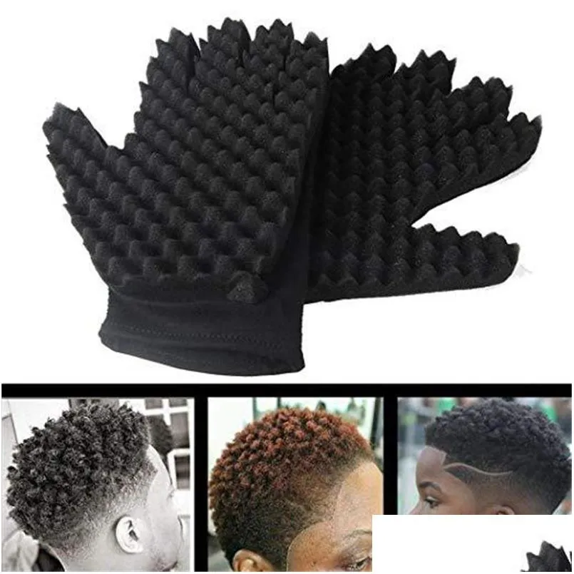 curls coil magic tool wave barber hair brush sponge gloves for dreads afro locs twist curl hair tools