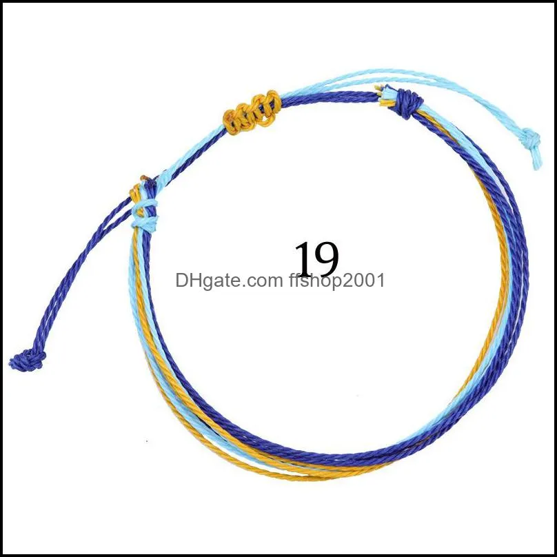 bohemian weave bracelets bangle for women men handmade ethnic braided rope bracelet beach jewelry q503fz