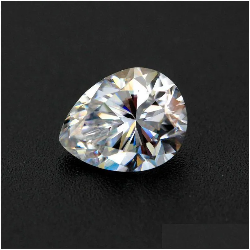 other real 0.53 carat d color vvs1 pear moissanite loose stones for diy jewelry pass diamond gra gemstone wholesaleother otherother