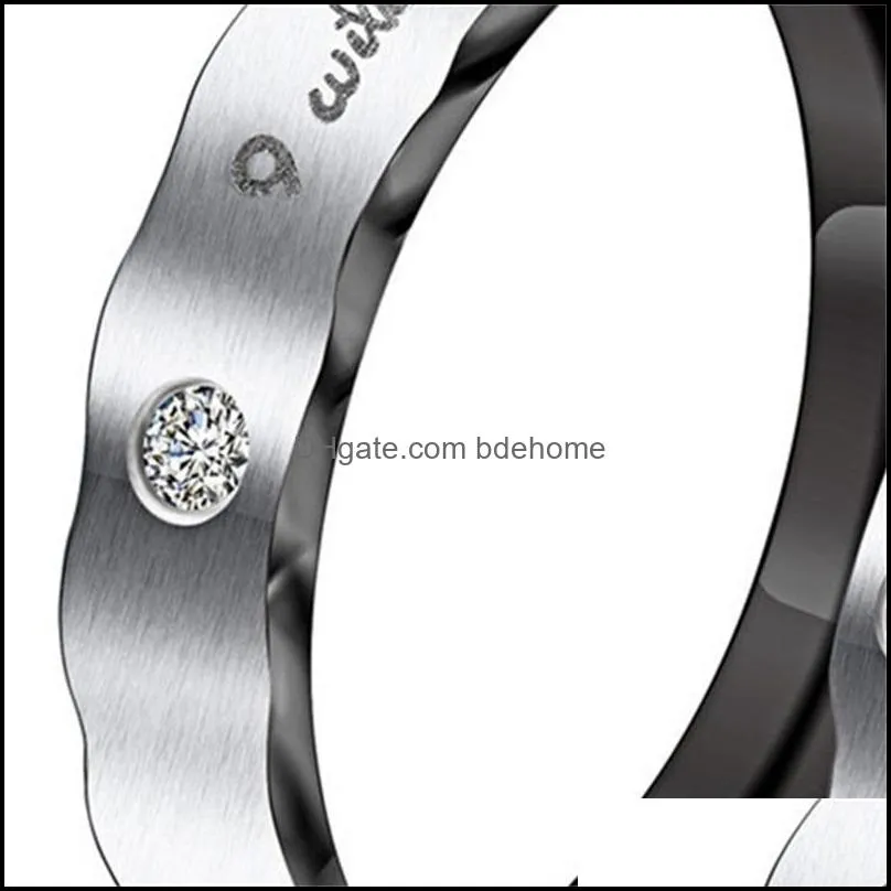 wedding rings couple ring engagement for men women fashion jewelry engraved will always 3558 q2