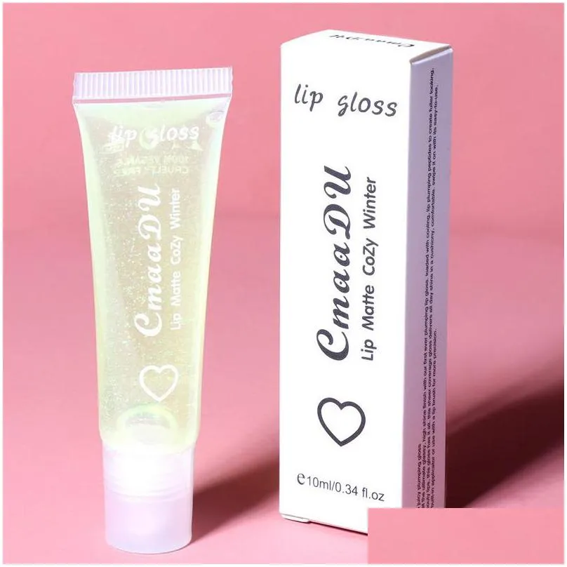 cmaadu soft lip gloss tube lipgloss hydrating lips balm base pure transparent glosses 6 colors moisturizer natural nutritious makeup