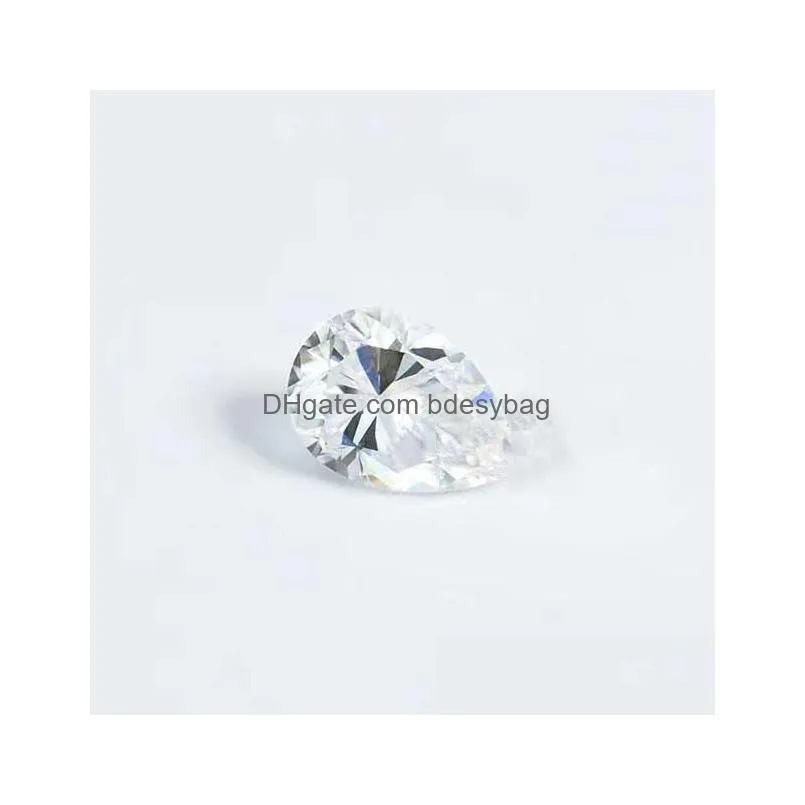 other 0.15ct d color vvs pear cut moissanite loose stone excellent geometric lab gemstone pass diamond for diyother otherother
