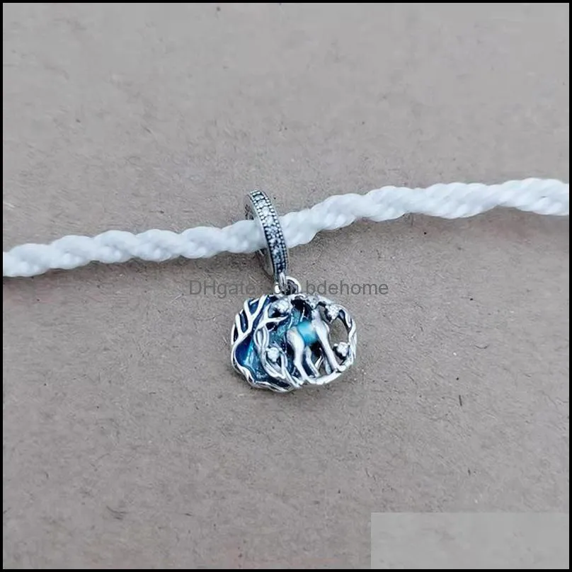 solid 925 sterling silver dangle charm bead fits european style jewelry bracelets 11 d3