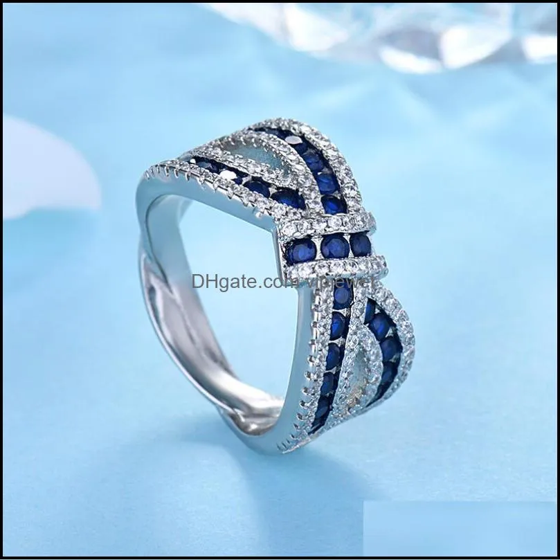 beautiful fashion wedding party silver women purple crystal lady ring jewelry
