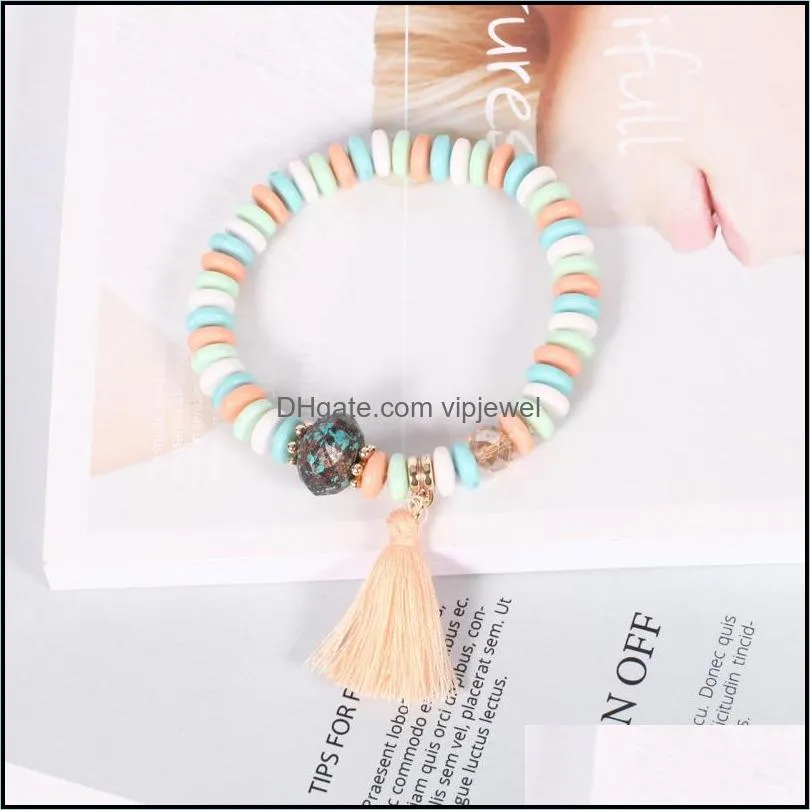  fashion vintage ethnic multilayer big beads bracelets boho statement flower bangles bracelets for women jewelry gift wholesale
