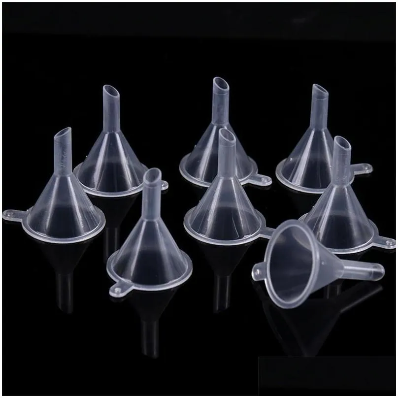 plastic mini small funnels liquid filling tools perfume liquid  oil filling empty bottle packing tools high quality 