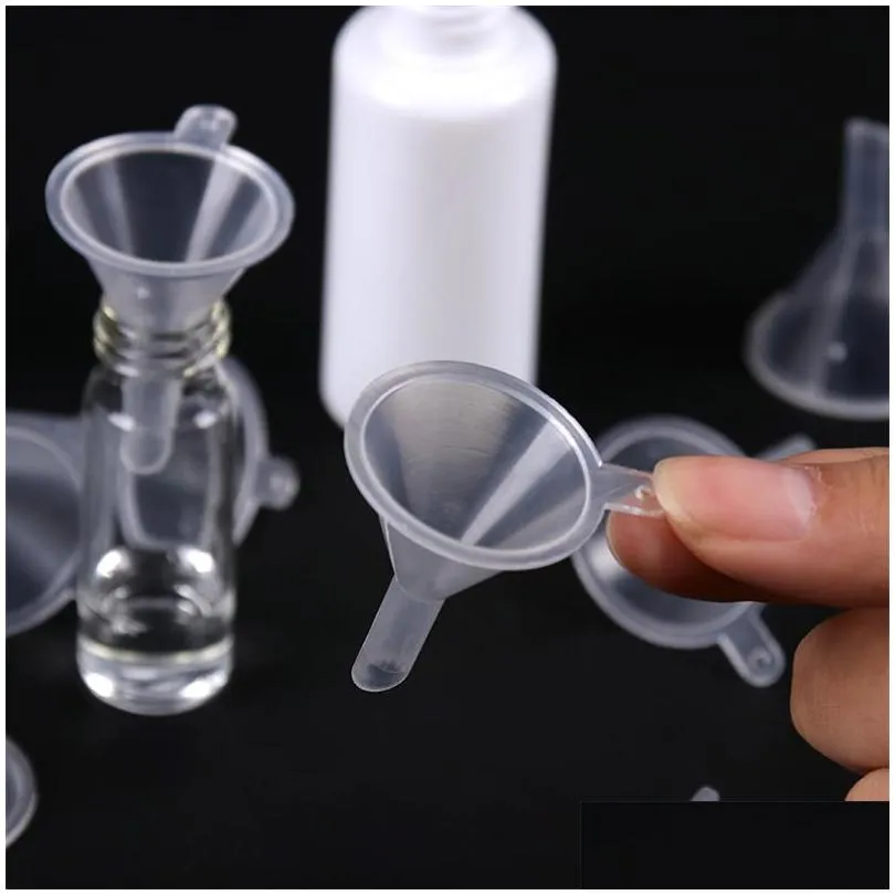 plastic mini small funnels liquid filling tools perfume liquid  oil filling empty bottle packing tools high quality 