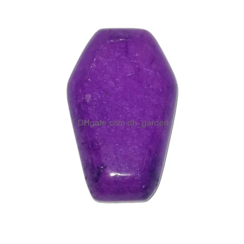 natural crystal stone ornaments luck coffin shape reiki healing chakra quartz mineral tumbled gemstones hand piece home decoration accessories