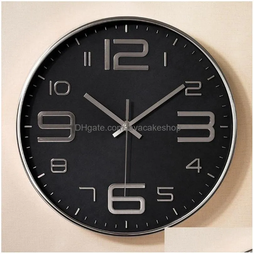 wall clocks 12 inch clock plastic silent nonticking kitchen for indoor/outdoor living room decoration pendant