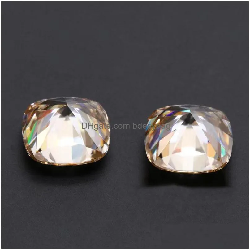other champagne color vvs1 cushion cut moissanite loose stones diamond test pass certified gra gemstone for diy jewelryother
