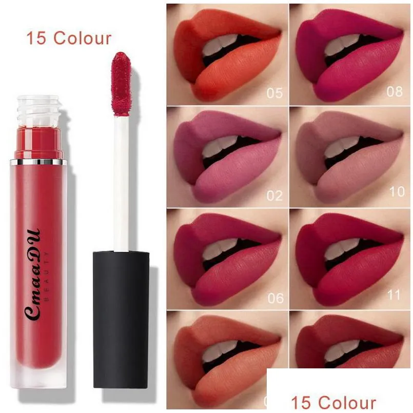 cmaadu beauty lip gloss velvet matte lipstick lips brilliant natural makeup matt liquid lipgloss