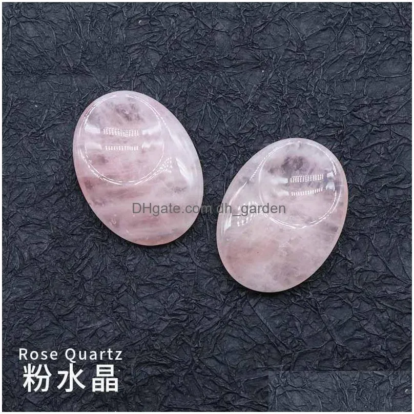 worry stone thumb gemstone natural rose quartz healing crystal therapy reiki treatment spiritual minerals massage palm gem about