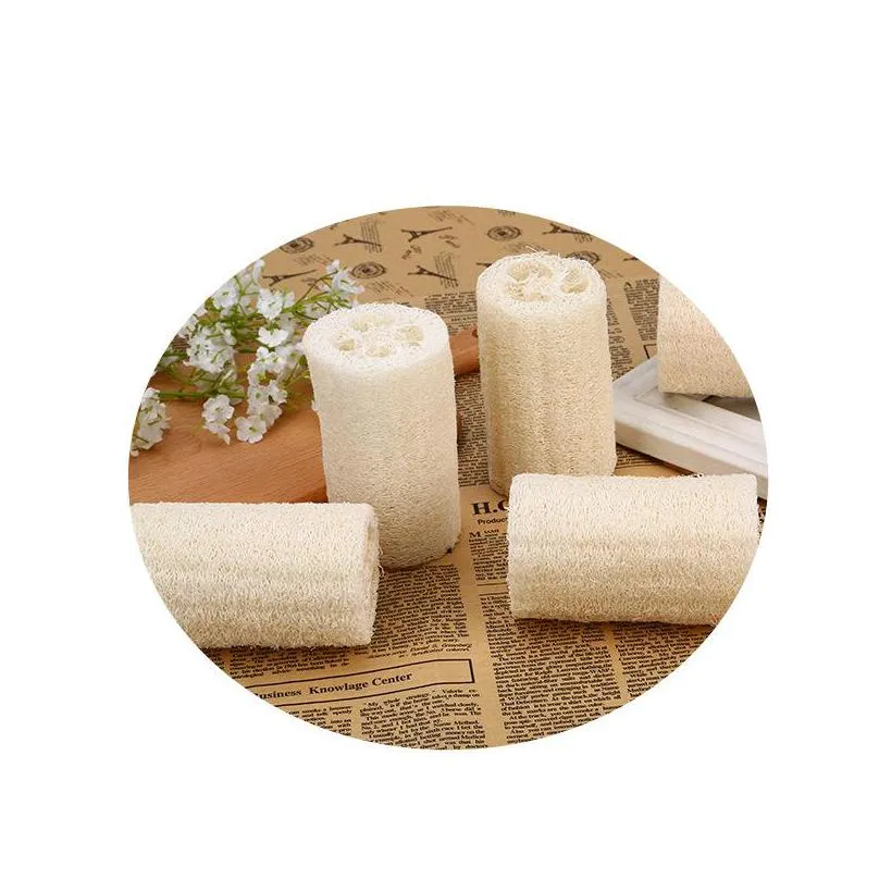 10cm natural loofah luffa sponge for body remove the dead skin and kitchen tool bath brushes massage bathing towel