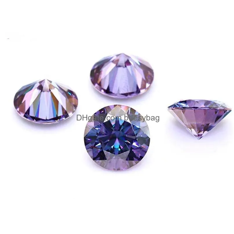 other 13ct changed blue color vvs round moissanite loose stones synthesis gemstone for diy jewelry ring pass testother otherother