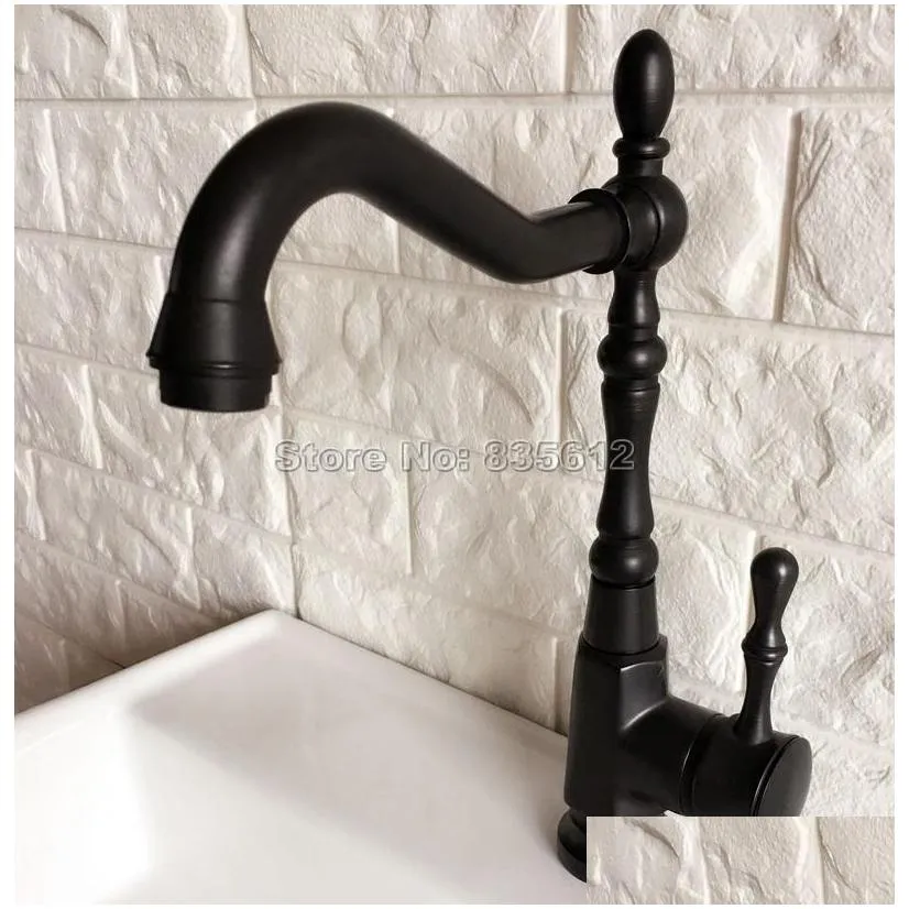 basin faucets bathroom and cold faucet swivel spout black bronze deck mounted vessel sink vanity water taps tnf386