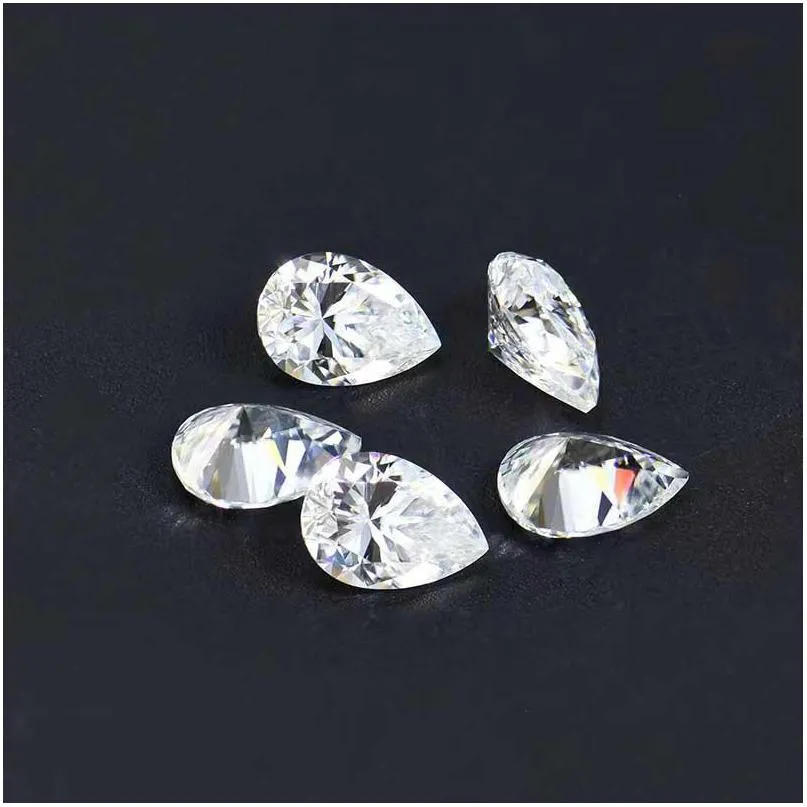 other 0.15ct d color vvs pear cut moissanite loose stone excellent geometric lab gemstone pass diamond for diyother otherother