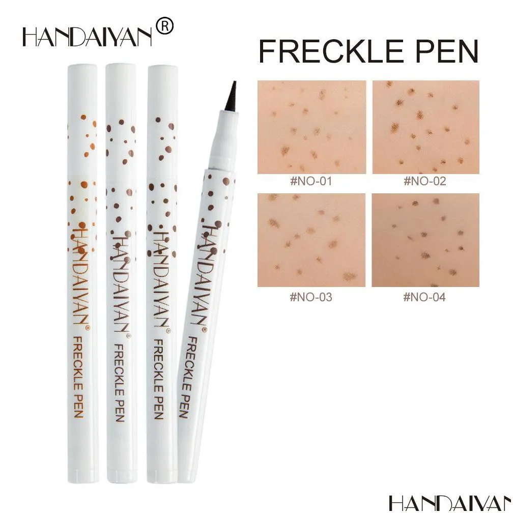 handaiyan 4 colors bronzer freckles pen dark spot pens natural simulation lifelike effortless sunkissed look face spotting bronzers