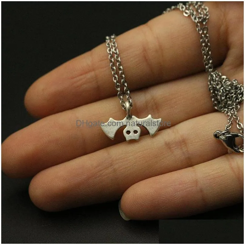 pendant necklaces lanseis 1pcs cute animal necklace women little bat