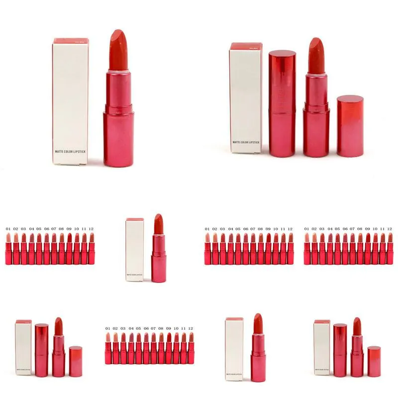 womans red lipstick tube rouge matte lipsticks lipgloss base easy to wear natural velvet makeup lip sticks