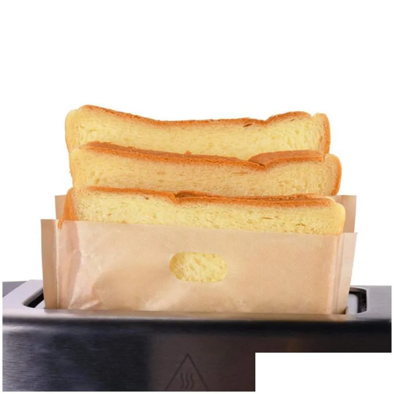 made easy food grade reusable nonstick baked toast bread bags for grilled cheese sandwiches toaster bags baking accessories