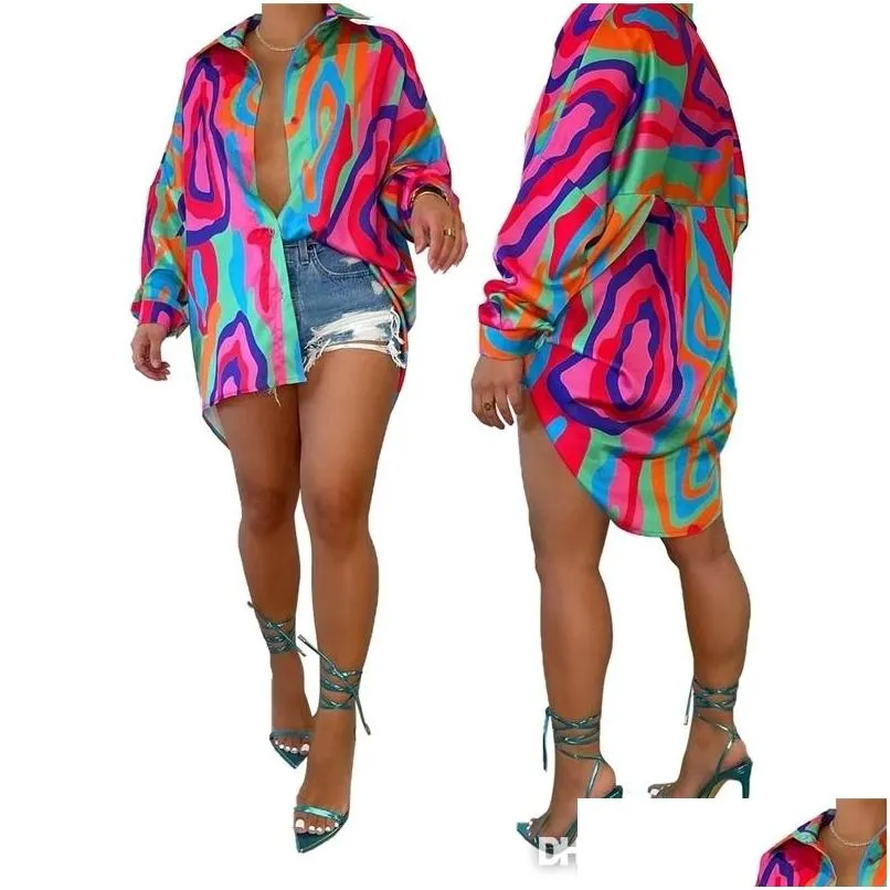 retail designer women shirt dresses tie dye print fashion cardigan dress