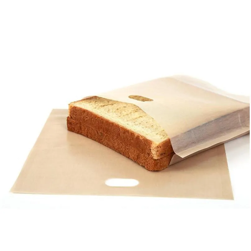 made easy food grade reusable nonstick baked toast bread bags for grilled cheese sandwiches toaster bags baking accessories