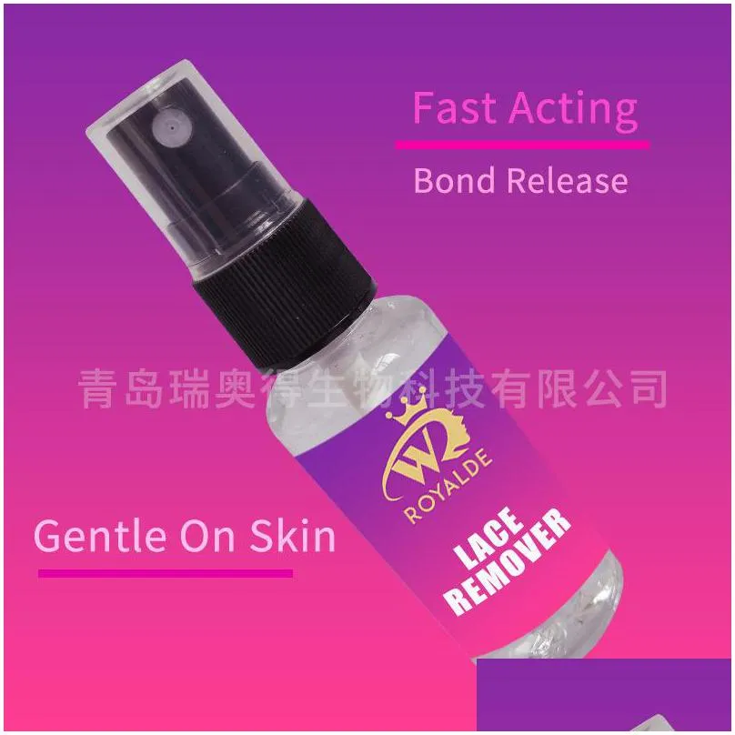 invisible adhesive lace wig glue spray remover 38ml fasting acting gentle on skin bond release