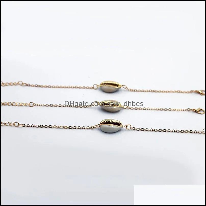 wholesale silver color genuine shell bracelet in adjustable fashion 1pcs link chain bracelet bangles for women jewelry gift