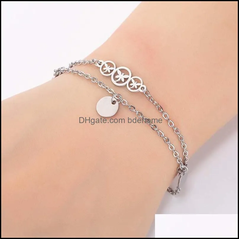 stainless steel butterfly bracelet dragonfly friendship bracelet gold adjustable bracelets gifts for women jewelry accessories