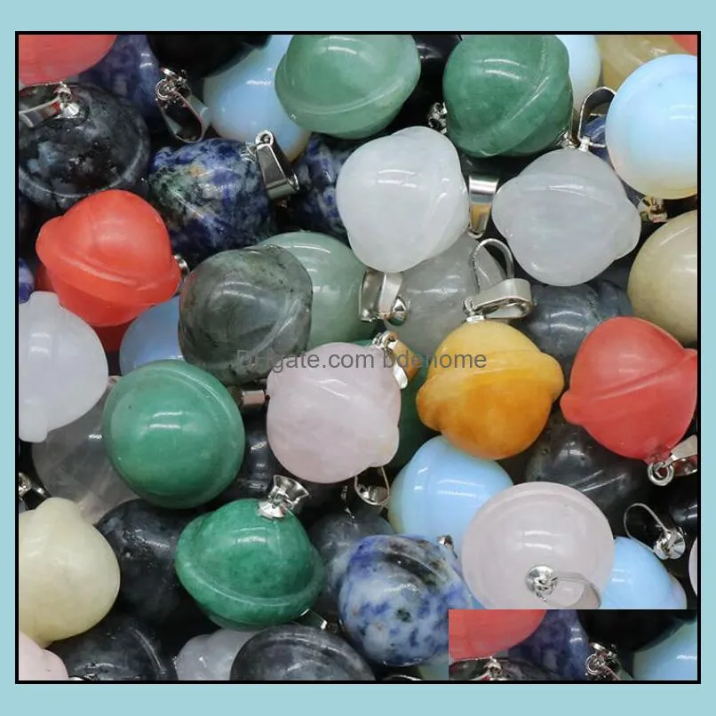 natural crystal mini planet galactic planet charms rose quartz aventurine labradorite stone universe pendant for diy necklace