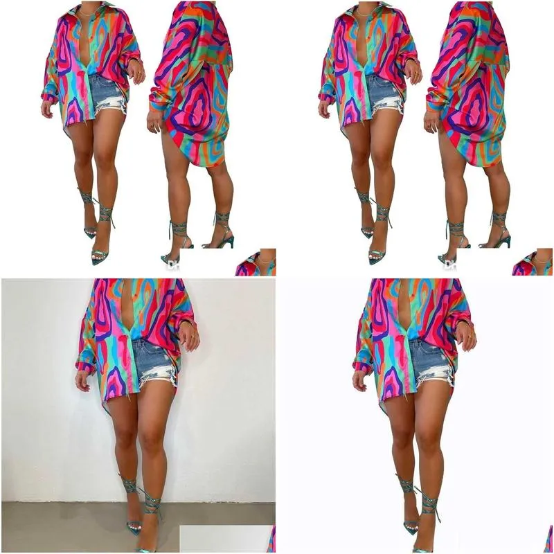 retail designer women shirt dresses tie dye print fashion cardigan dress