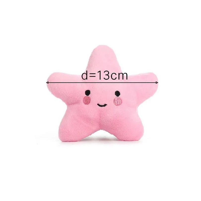 lovely dog toy plush pets stars toy soft fleece dog toys shrilling decompression tool pet squeeze sound cats dog toys