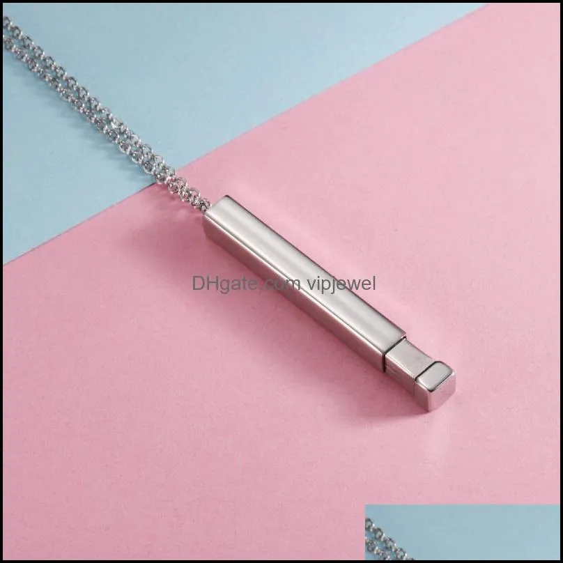 diy hidden engraved bar necklace for women mens gold plated stainless steel necklaces grilfriend gifts personalized jewelry