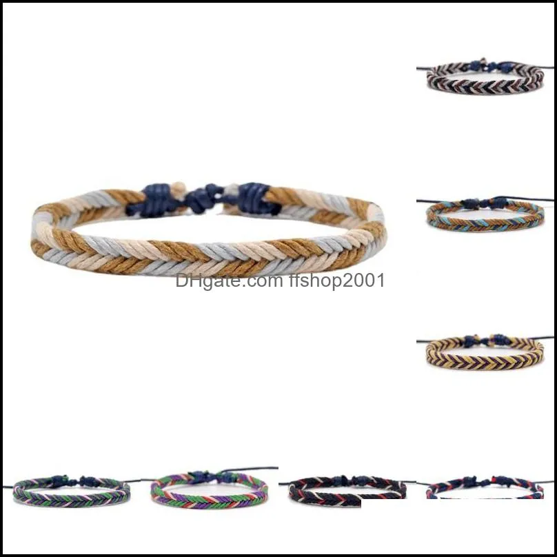 handwoven bracelets apparel accessories gifts braided knot rope thread string cotton bracelet bohemia friendship bangle