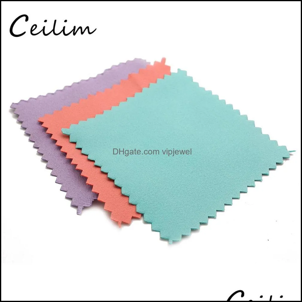 wholesale lot 200pcs high quality flannelette jewelry cleaners silver cleaning polishing cloth 8x8cm price fast 