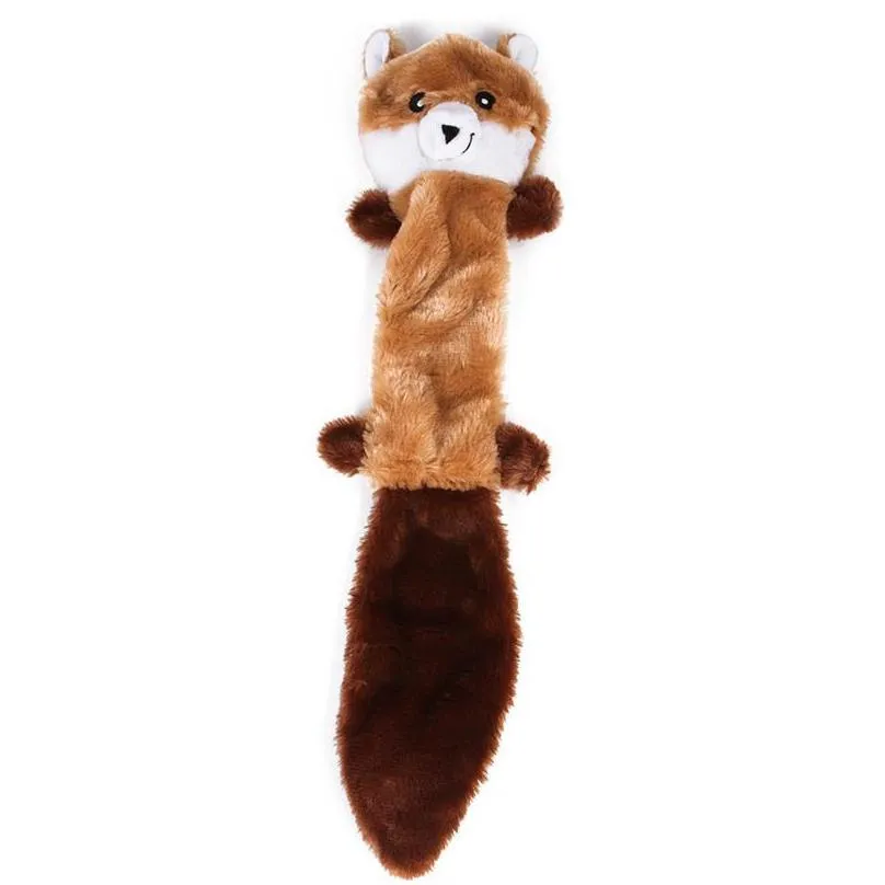 dog squeaky plush toy cartoon animal raccoon shape pet chew dog toys dog accessories bite resistant sound pet chewing toy