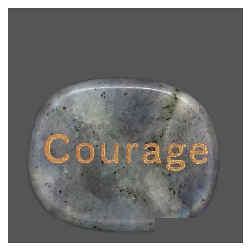 healing crystal reiki courage symbol natural stone crystal oval piece decoration aura guardian pendulum artware charm divination diy