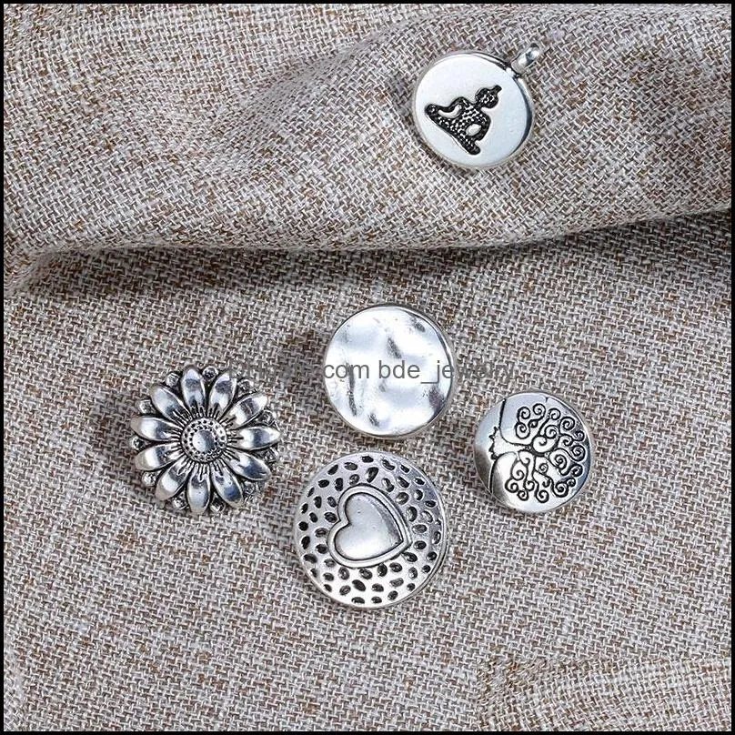 heart love charm pendant steel color metal black word for diy jewelry making supplies fashion flower shape buttons charms
