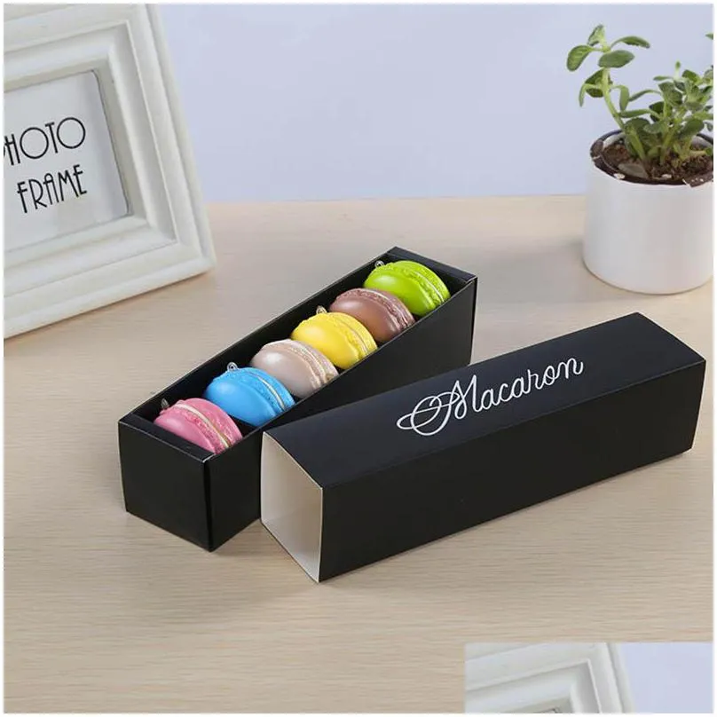 5 colors macaron packaging wedding candy favors gift laser paper boxes 6 grids chocolate cookie box biscuit muffin box