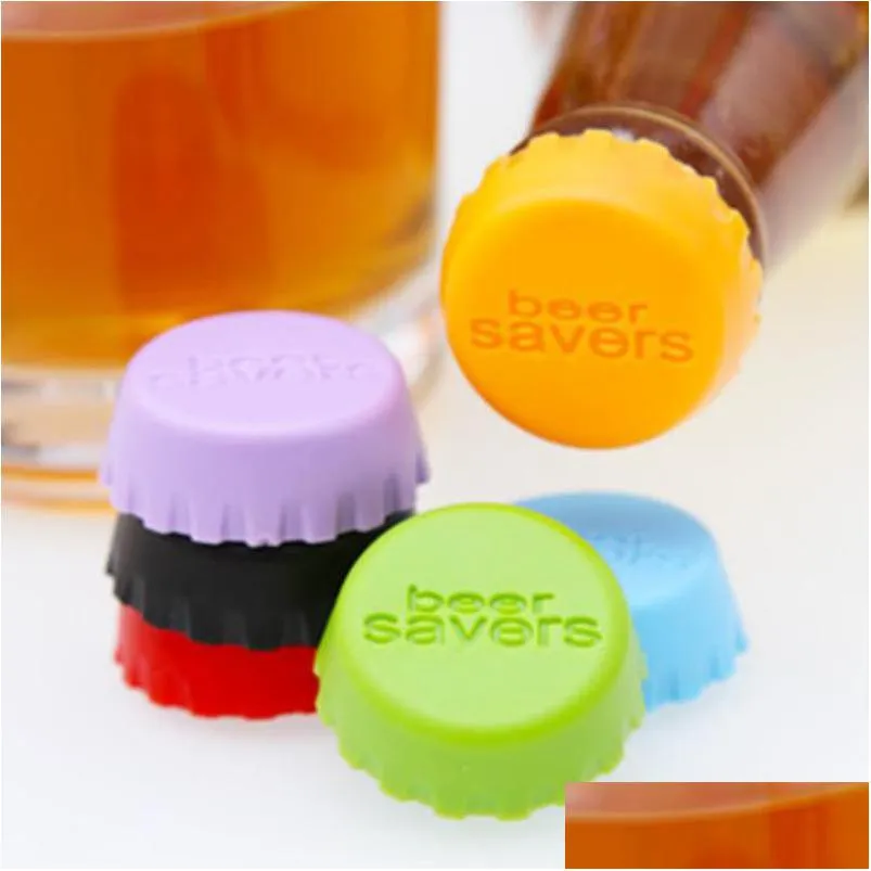 silicone drinkware lid silicone bottle caps tops wine beer caps saver beer bottle lids silica gel reusable stopper cover caps