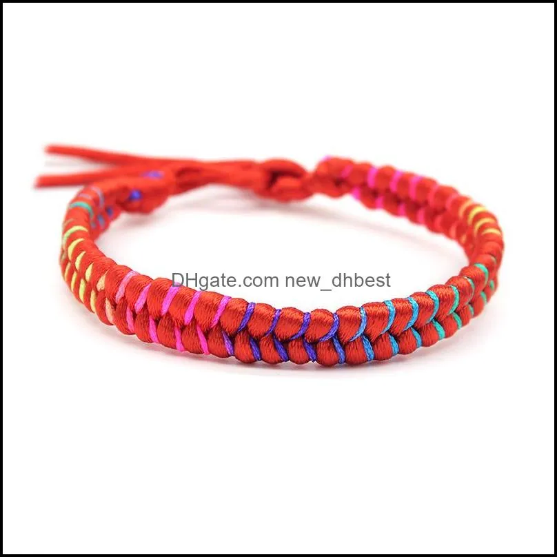 nepal boho hand weave braided bracelets for women bohemian vintage colorful cotton string rope ethnic bangle wristband friend jewelry