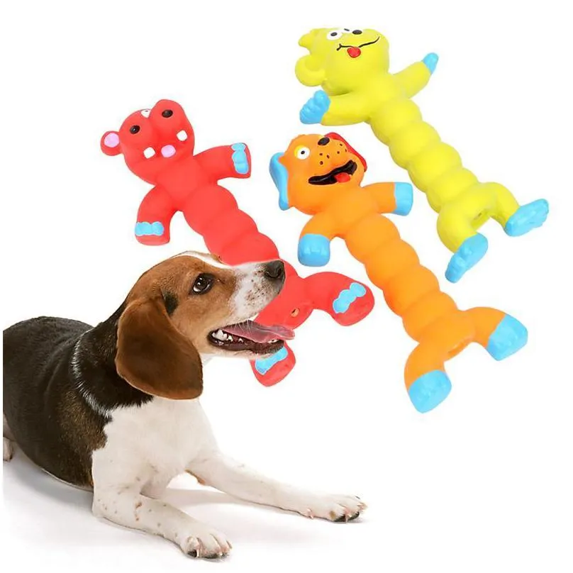 puppy pet latex play chew toys dogs cats pets supplies animal shape rubber squeaky sound toy dog toys