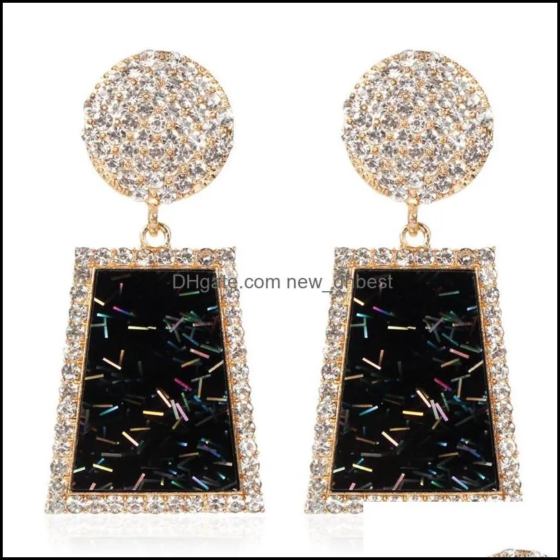fashion big size acrylic dangle earrings matte gold irregular geometric drop earrings for women jewelry