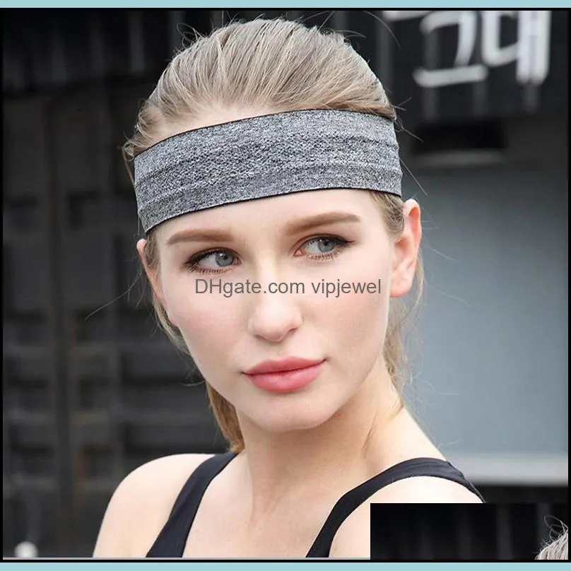 men sweatband sports headbands stretch elastic women yoga running hair band for male outdoor headwrap fitness sport safety