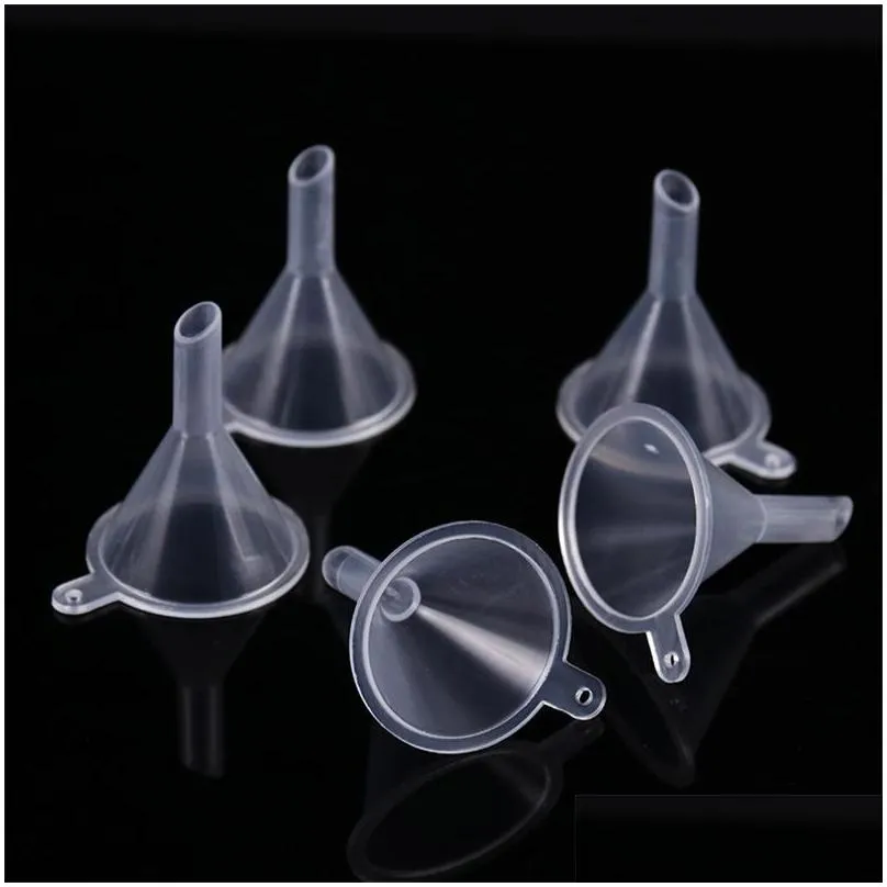 plastic mini small funnels liquid filling tools perfume liquid  oil filling empty bottle packing tools high quality 